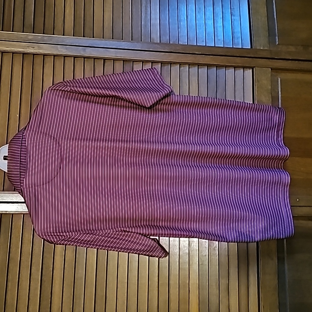 NWoT Greg Norman Collection  ML75 Play Dry Fine Stripe Polo Shirt - Picture 7 of 8